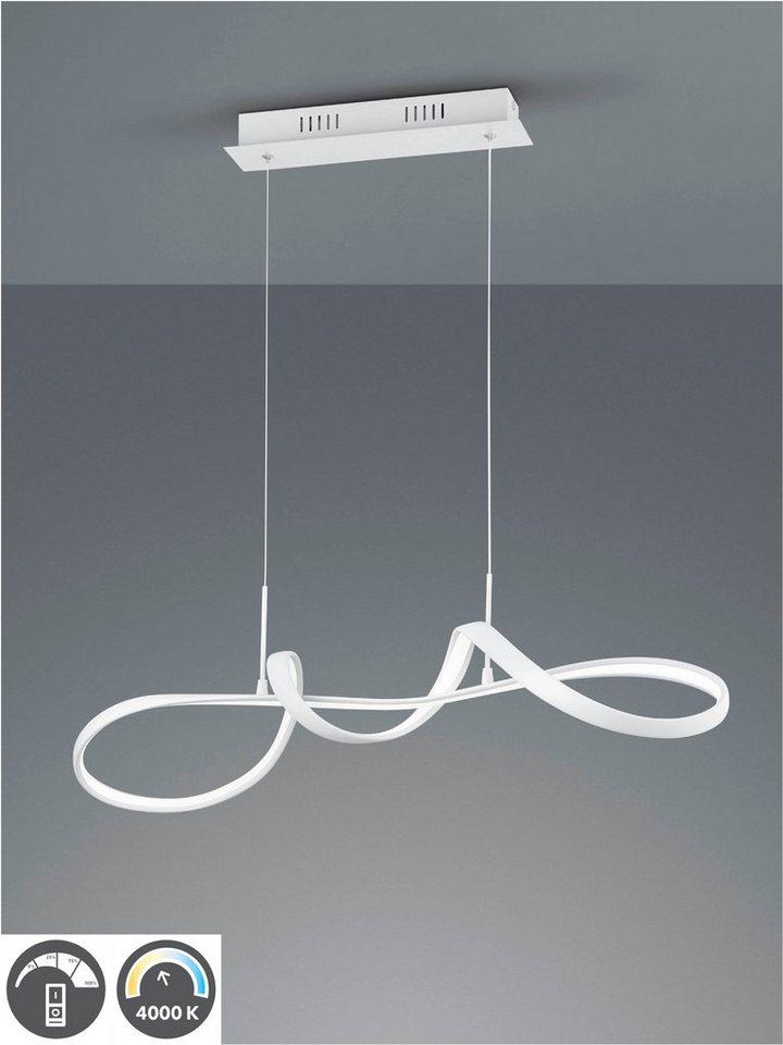 Reality Leuchten LED Pendelleuchte Perugia, Dimmfunktion, mehrere Helligkeitsstufen, LED fest integriert, Neutralweiß, Deko Hängelampe höhenverstellbar dimmbar neutralweiß 4000K, 4500 Lumen Reality Leuchten LED Pendelleuchte Perugia, Dimmfunktion, mehrere Helligkeitsstufen, LED fest integriert, Neutralweiß, Deko Hängelampe höhenverstellbar dimmbar neutralweiß 4000K, 4500 Lumen von Reality Leuchten