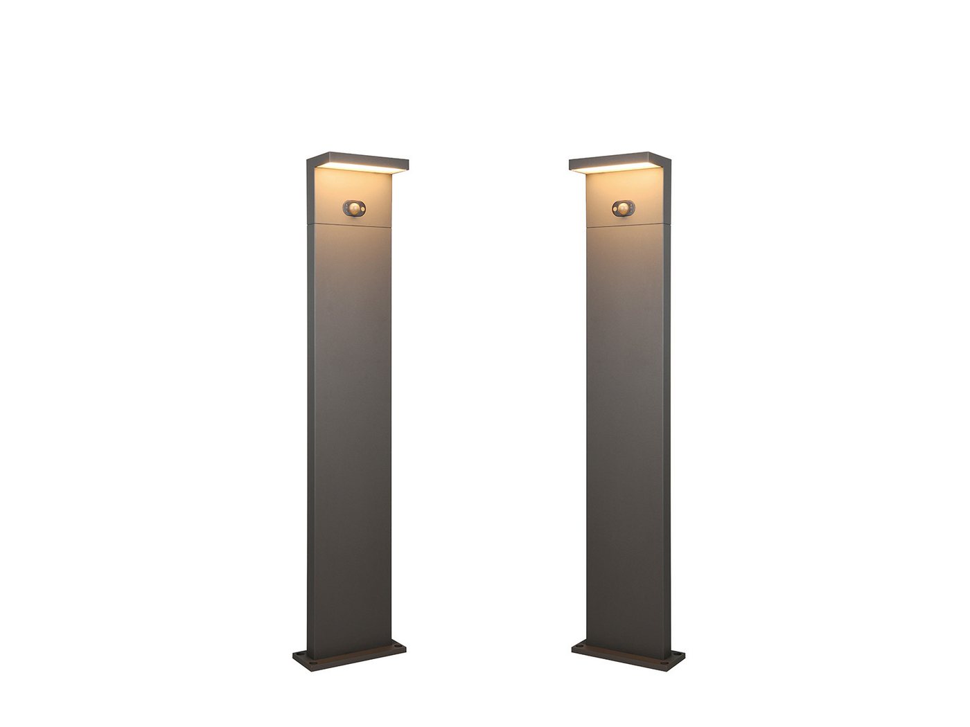 TRIO Leuchten LED Pollerleuchte, Bewegungsmelder, LED fest integriert, Warmweiß, Neutralweiß, 2er Set HYBRID Garten Wegbeleuchtung mit Strom und Solar, Höhe 100cm TRIO Leuchten LED Pollerleuchte, Bewegungsmelder, LED fest integriert, Warmweiß, Neutralweiß, 2er Set HYBRID Garten Wegbeleuchtung mit Strom und Solar, Höhe 100cm von TRIO Leuchten