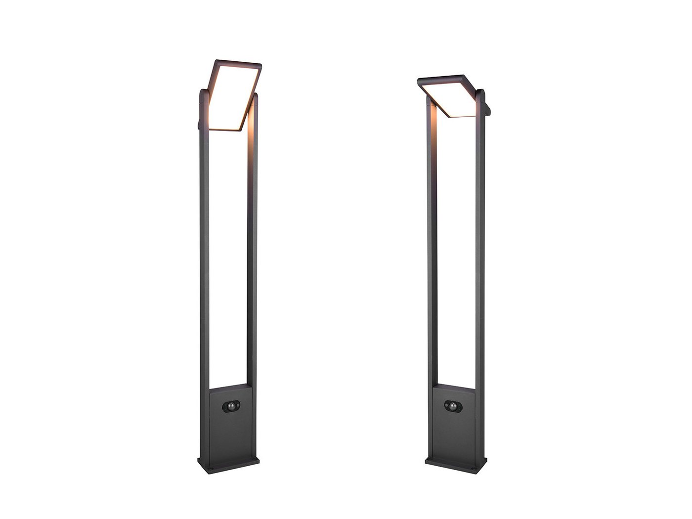 TRIO Leuchten LED Pollerleuchte, Bewegungsmelder, LED fest integriert, Warmweiß, Neutralweiß, 2er Set HYBRID Garten Wegbeleuchtung mit Strom und Solar, Höhe 101cm TRIO Leuchten LED Pollerleuchte, Bewegungsmelder, LED fest integriert, Warmweiß, Neutralweiß, 2er Set HYBRID Garten Wegbeleuchtung mit Strom und Solar, Höhe 101cm von TRIO Leuchten