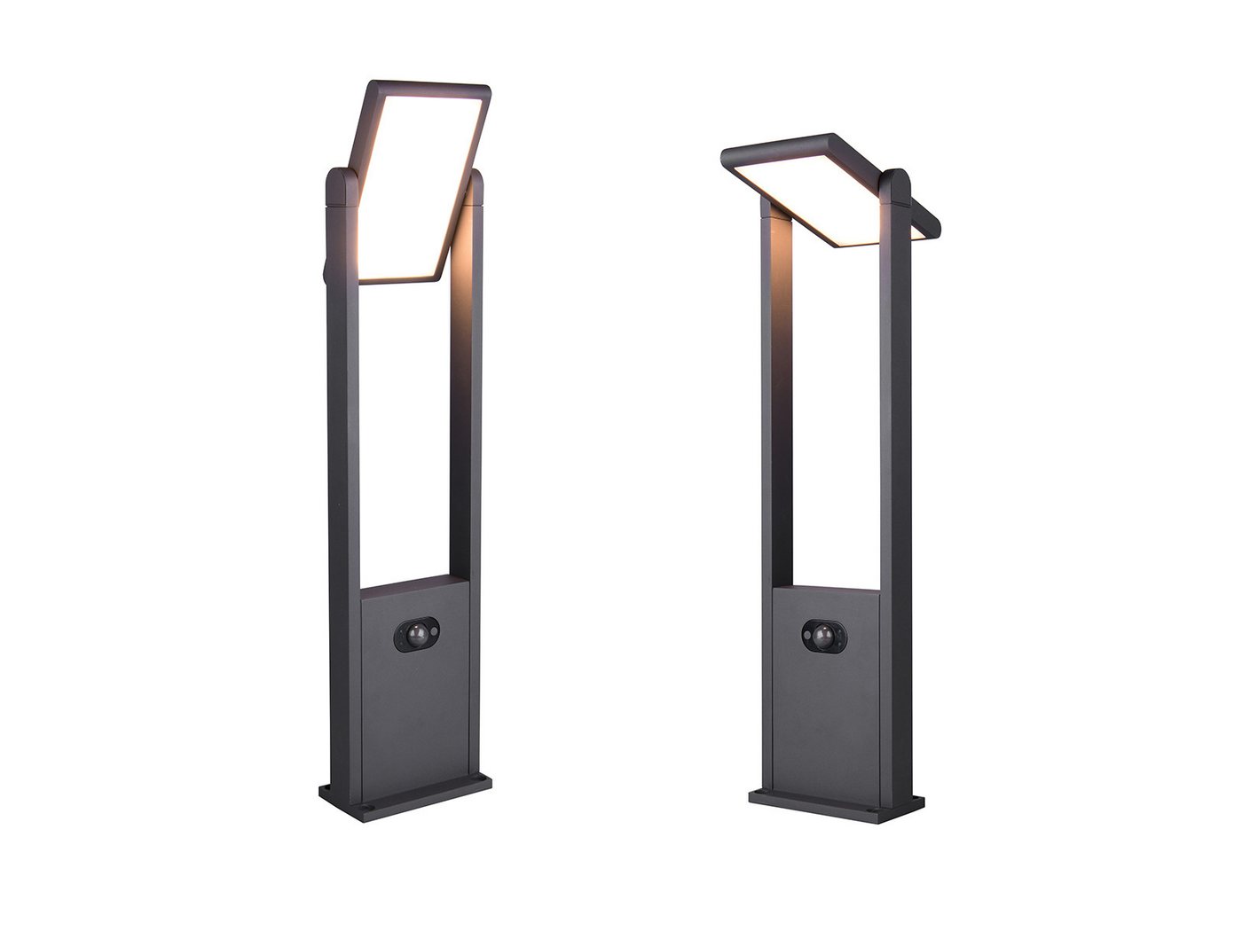 TRIO Leuchten LED Pollerleuchte, Bewegungsmelder, LED fest integriert, Warmweiß, Neutralweiß, 2er Set HYBRID Garten Wegbeleuchtung mit Strom und Solar, Höhe 61cm TRIO Leuchten LED Pollerleuchte, Bewegungsmelder, LED fest integriert, Warmweiß, Neutralweiß, 2er Set HYBRID Garten Wegbeleuchtung mit Strom und Solar, Höhe 61cm von TRIO Leuchten
