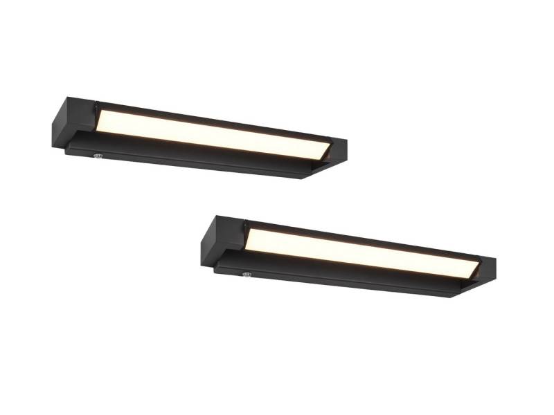 TRIO Leuchten LED Spiegelleuchte, Dimmfunktion, LED fest integriert, warmweiß, neutralweiß, 2er SET Wand-leuchte, Bad-lampe für Badezimmer-spiegel, Breite 50cm von TRIO Leuchten