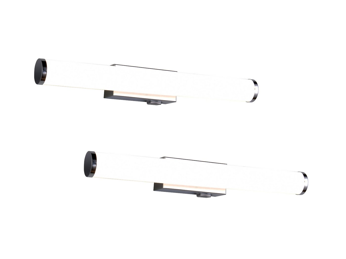 TRIO Leuchten LED Spiegelleuchte, LED fest integriert, Neutralweiß, 2er SET Bad-lampen für Badezimmer-spiegel mit Schalter, Breite 40cm TRIO Leuchten LED Spiegelleuchte, LED fest integriert, Neutralweiß, 2er SET Bad-lampen für Badezimmer-spiegel mit Schalter, Breite 40cm von TRIO Leuchten