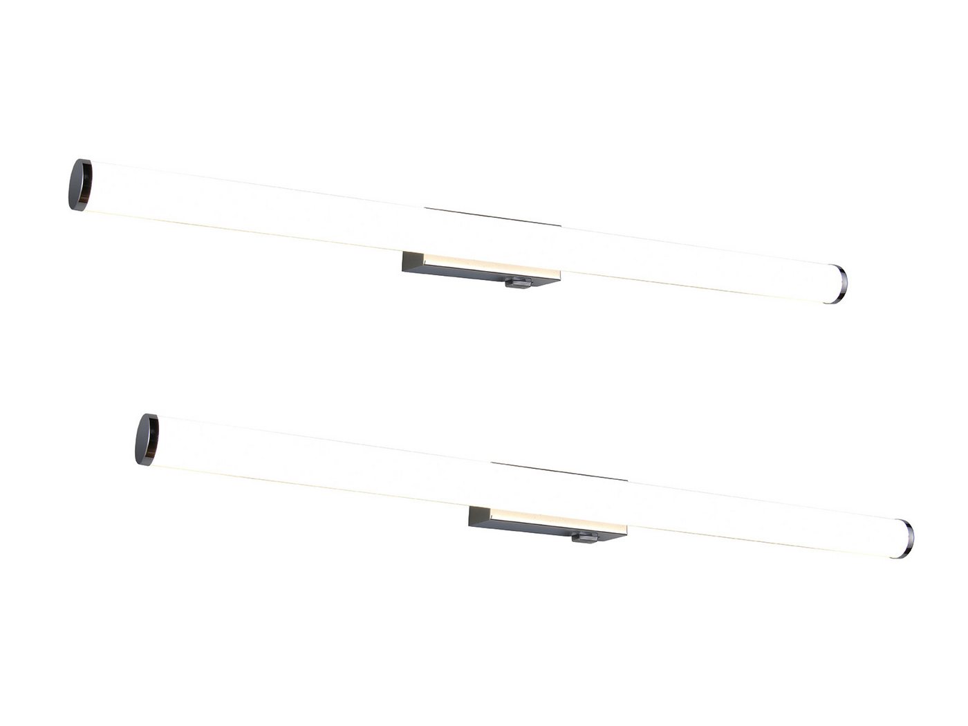 TRIO Leuchten LED Spiegelleuchte, LED fest integriert, Neutralweiß, 2er SET Bad-lampen für Badezimmer-spiegel mit Schalter, Breite 80cm TRIO Leuchten LED Spiegelleuchte, LED fest integriert, Neutralweiß, 2er SET Bad-lampen für Badezimmer-spiegel mit Schalter, Breite 80cm von TRIO Leuchten