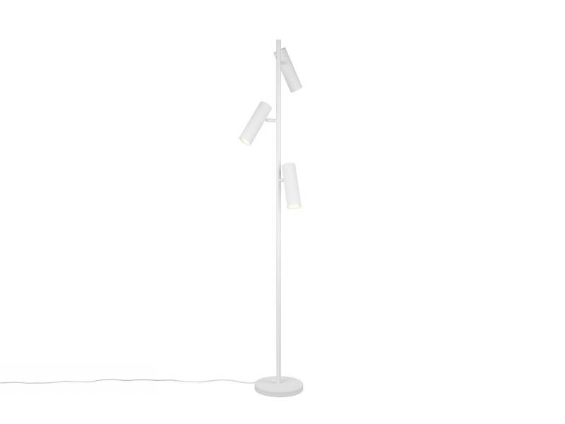 TRIO Leuchten LED Stehlampe, Dimmfunktion, LED wechselbar, Warmweiß, Steh Leselampe stehend für Lese-Ecke Stehleuchte aus Metall Höhe 150cm von TRIO Leuchten