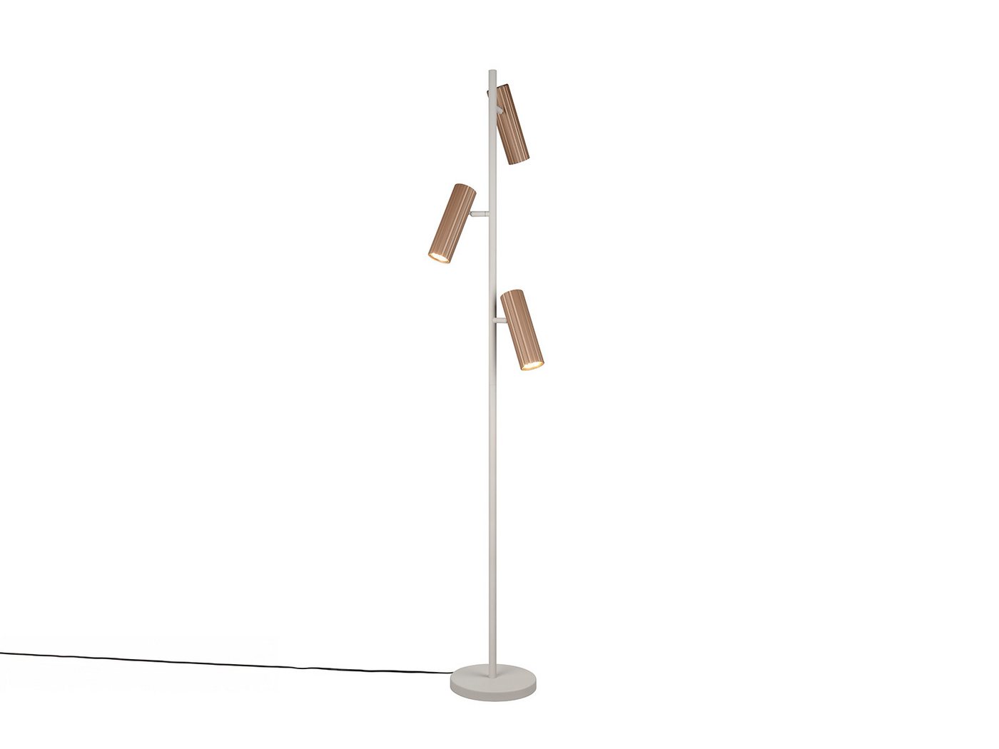 TRIO Leuchten LED Stehlampe, Dimmfunktion, LED wechselbar, Warmweiß, Steh Leselampe stehend für Lese-Ecke Stehleuchte aus Metall Höhe 150cm von TRIO Leuchten