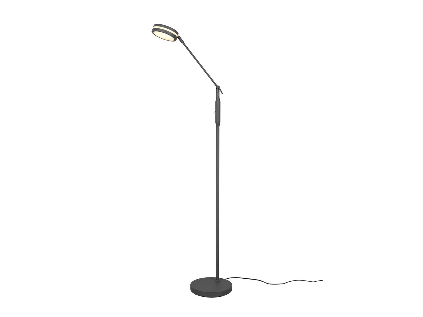 TRIO Leuchten LED Stehlampe, Dimmfunktion und Memory Funktion, LED fest integriert, Stufenlos dimmbar über integrierten Sensor, Neutralweiß, Warmweiß, Schwenkbare LED Steh Lese-Lampe aus Metall, minimalistisch, Höhe 133cm TRIO Leuchten LED Stehlampe, Dimmfunktion und Memory Funktion, LED fest integriert, Stufenlos dimmbar über integrierten Sensor, Neutralweiß, Warmweiß, Schwenkbare LED Steh Lese-Lampe aus Metall, minimalistisch, Höhe 133cm von TRIO Leuchten