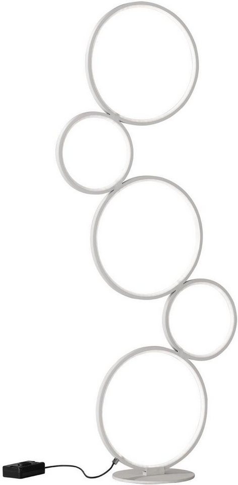 TRIO Leuchten LED Stehlampe Rondo, Dimmfunktion, LED fest integriert, Warmweiß, Stehleuchte mit Fussschalter integrierter Dimmer Höhe 115cm warmweiß TRIO Leuchten LED Stehlampe Rondo, Dimmfunktion, LED fest integriert, Warmweiß, Stehleuchte mit Fussschalter integrierter Dimmer Höhe 115cm warmweiß von TRIO Leuchten