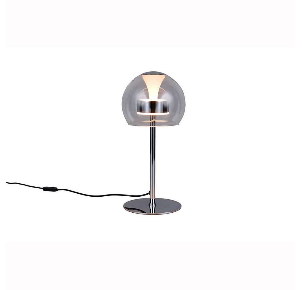 TRIO Leuchten LED Tischleuchte, LED-Leuchtmittel fest verbaut, Warmweiß, Neutralweiß, Tischleuchte LED Nachttischlampe Metall chrom Memoryfunktion dimmbar D von TRIO Leuchten