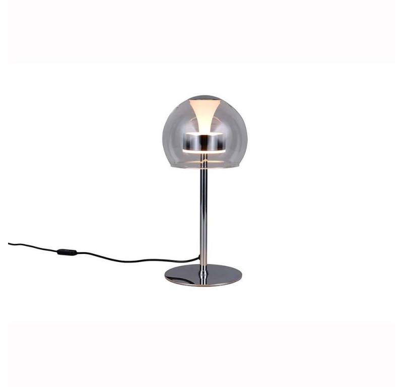 TRIO Leuchten LED Tischleuchte, LED-Leuchtmittel fest verbaut, Warmweiß, Neutralweiß, Tischleuchte LED Nachttischlampe Metall chrom Memoryfunktion dimmbar D von TRIO Leuchten