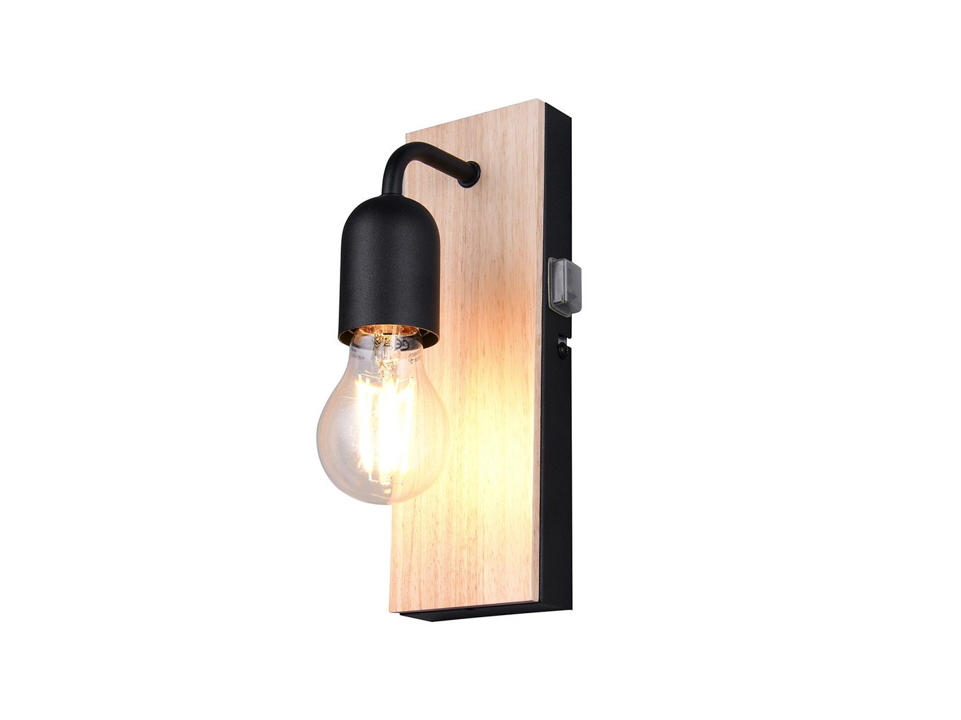 TRIO Leuchten LED Spiegelleuchte, Dimmfunktion, LED wechselbar, Warmweiß, Wand Bad-lampe mit Schalter und Holz, Spiegel-leuchte Höhe 24cm TRIO Leuchten LED Spiegelleuchte, Dimmfunktion, LED wechselbar, Warmweiß, Wand Bad-lampe mit Schalter und Holz, Spiegel-leuchte Höhe 24cm von TRIO Leuchten