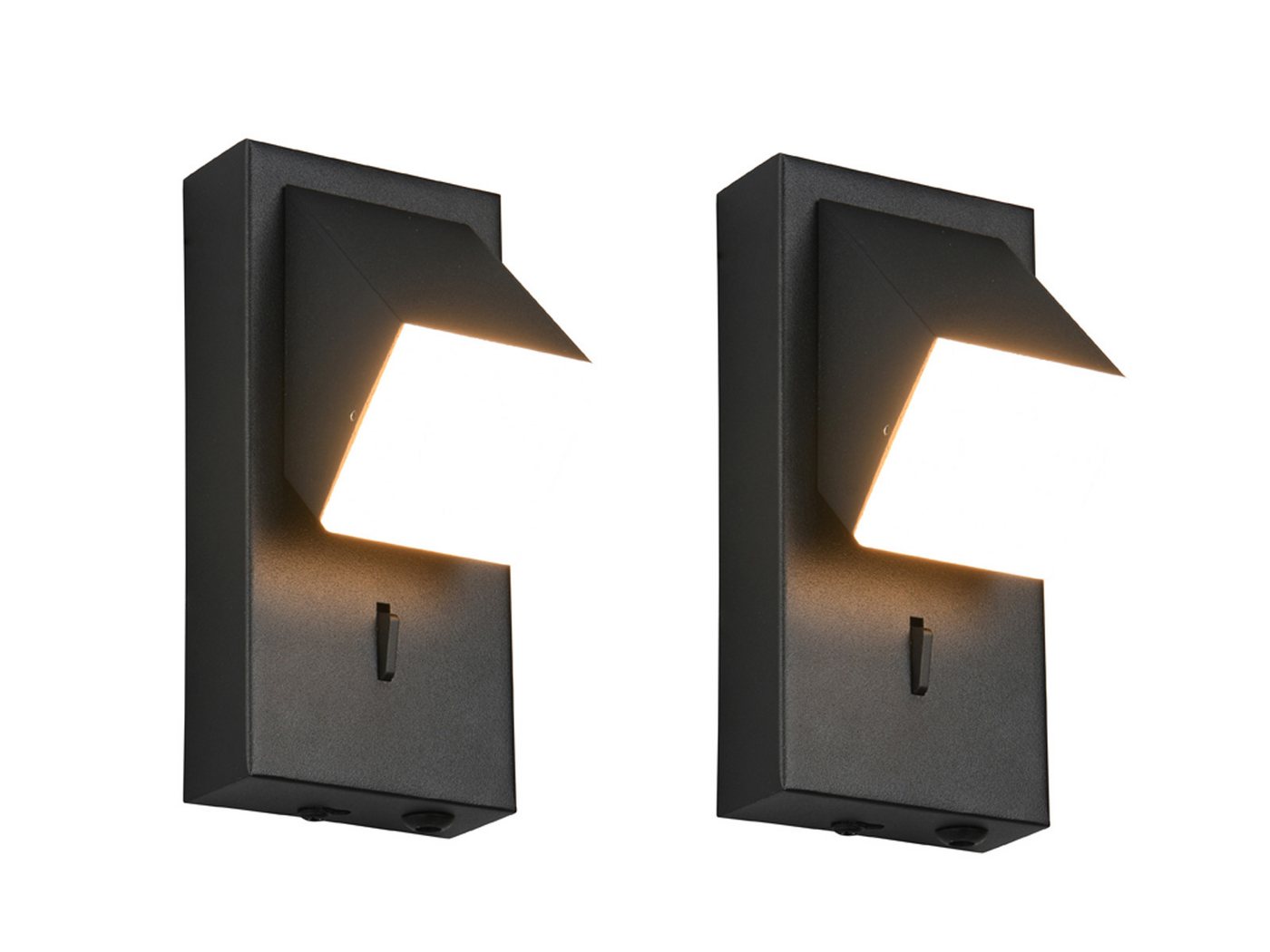 TRIO Leuchten LED Wandleuchte, LED fest integriert, Warmweiß, 2er SET Innen Wand-beleuchtung Nachttischlampe Bett Wandmontage H:15cm TRIO Leuchten LED Wandleuchte, LED fest integriert, Warmweiß, 2er SET Innen Wand-beleuchtung Nachttischlampe Bett Wandmontage H:15cm von TRIO Leuchten