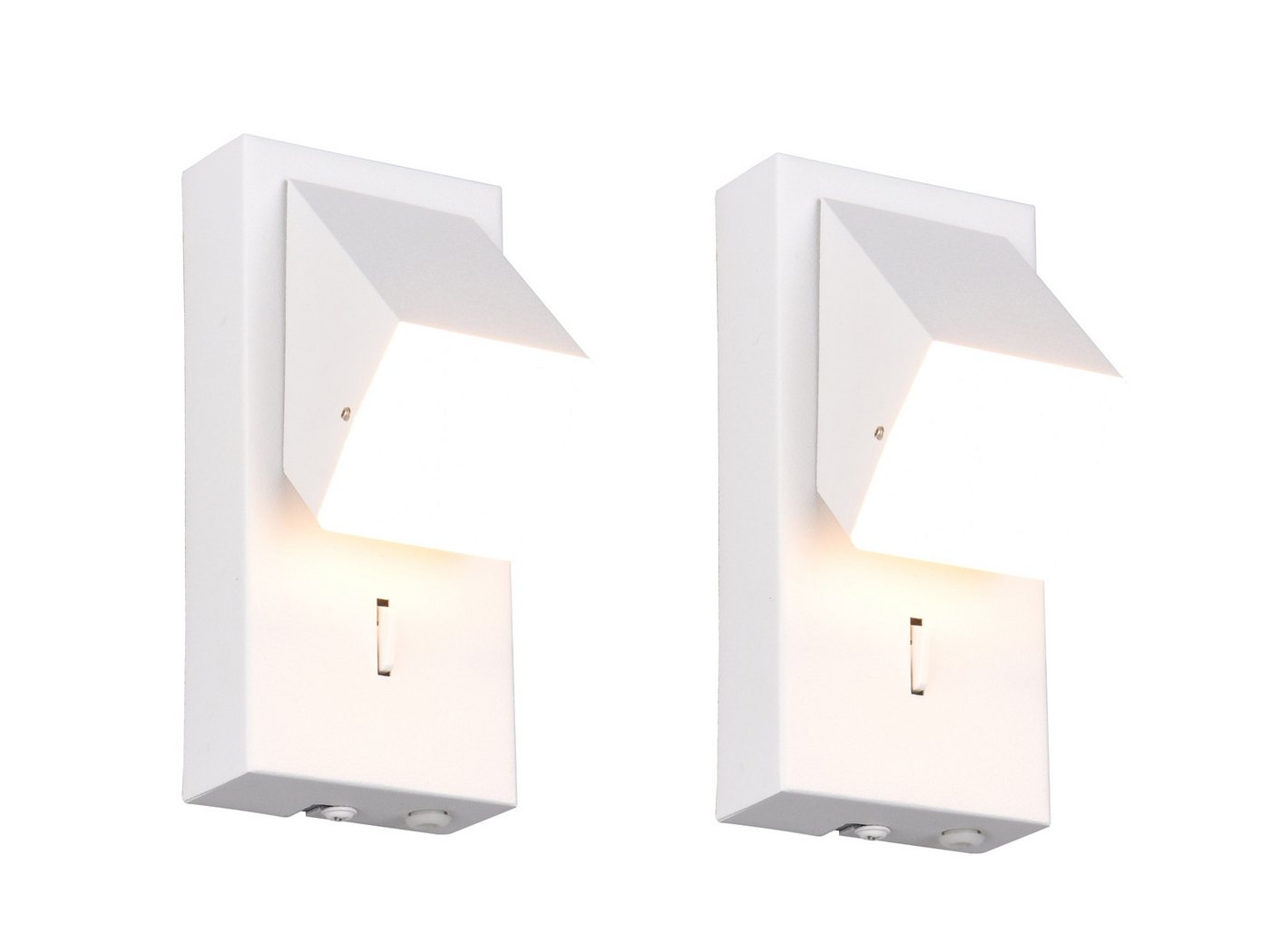 TRIO Leuchten LED Wandleuchte, LED fest integriert, Warmweiß, 2er SET Innen Wand-beleuchtung Nachttischlampe Bett Wandmontage H:15cm TRIO Leuchten LED Wandleuchte, LED fest integriert, Warmweiß, 2er SET Innen Wand-beleuchtung Nachttischlampe Bett Wandmontage H:15cm von TRIO Leuchten