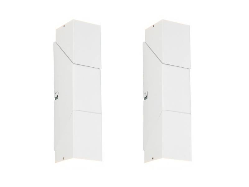 TRIO Leuchten LED Wandleuchte, LED fest integriert, Warmweiß, 2er SET innen Wandbeleuchtung schwenkbar für Treppenhaus, Höhe 17cm von TRIO Leuchten