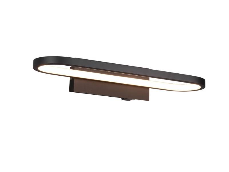 TRIO Leuchten LED Wandleuchte, LED fest integriert, Warmweiß, Ovale Bad-Lampe, Spiegel-Leuchte mit Schalter aus Metall, Breite: 40cm von TRIO Leuchten