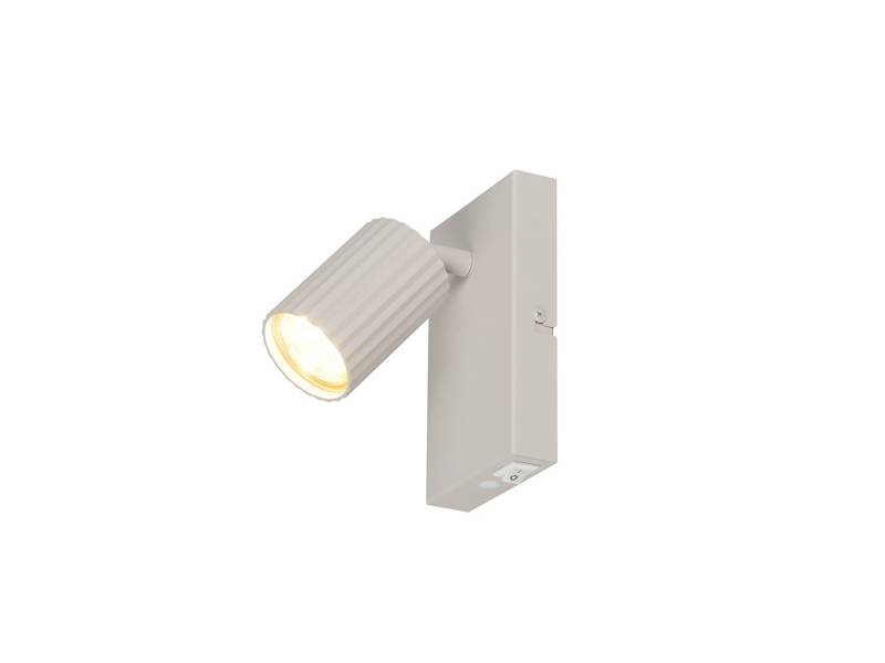 TRIO Leuchten LED Wandstrahler, Dimmfunktion, LED wechselbar, Warmweiß, innen Wandleuchte mit Schalter und schwenkbarem Spot, Höhe 15cm von TRIO Leuchten