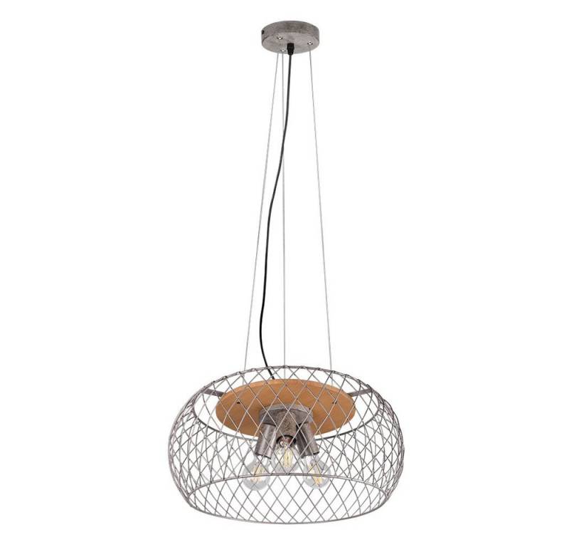 TRIO Leuchten Pendelleuchte, Leuchtmittel nicht inklusive, Pendellampe Hängeleuchte Wohnzimmer Metall Deckenlampe silber von TRIO Leuchten
