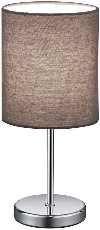 Reality Leuchten Schreibtischlampe Jerry, E14 Tischleuchte exkl. Leuchtmittel, mit Stoffschirm u. Schnurschalter von Reality Leuchten