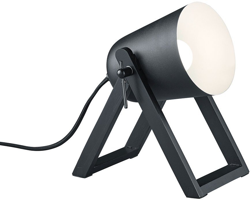 TRIO Leuchten Schreibtischlampe Marc, Ein-/Ausschalter, ohne Leuchtmittel, Warmweiß, Tischleuchte, Lichtkegel frei positionierbar, Leuchtmittel wechselbar von TRIO Leuchten
