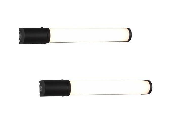 TRIO Leuchten Spiegelleuchte, LED fest integriert, Warmweiß, 2er Set LED Bad-lampe Schminklicht mit Steckdose & Schalter B 41,5cm, schwarz TRIO Leuchten Spiegelleuchte, LED fest integriert, Warmweiß, 2er Set LED Bad-lampe Schminklicht mit Steckdose & Schalter B 41,5cm, schwarz von TRIO-Leuchten