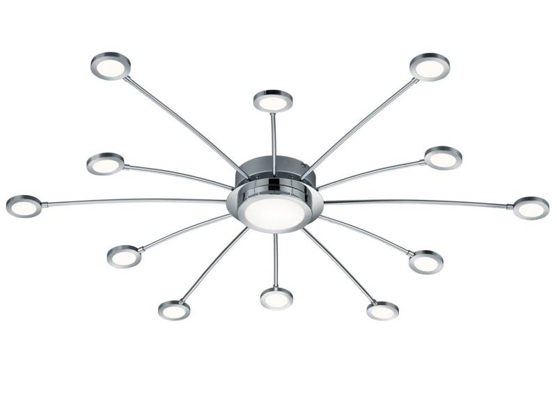 TRIO Leuchten LED Deckenleuchte, Dimmfunktion, LED fest integriert, Warmweiß, Neutralweiß, Tageslichtweiß, ausgefallene große Tageslicht-Lampe flach für die Decke Ø 100cm TRIO Leuchten LED Deckenleuchte, Dimmfunktion, LED fest integriert, Warmweiß, Neutralweiß, Tageslichtweiß, ausgefallene große Tageslicht-Lampe flach für die Decke Ø 100cm von TRIO Leuchten