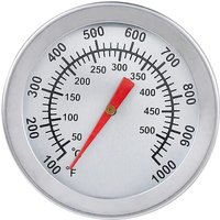 Grillthermometer, Edelstahl-Ofenthermometer, max. 500 °C/1000 °F, analoges Anzeigethermometer für Backofen, Pizzaofen, Holzofen Grillthermometer, Edelstahl-Ofenthermometer, max. 500 °C/1000 °F, analoges Anzeigethermometer für Backofen, Pizzaofen, Holzofen von TRIOMPHE