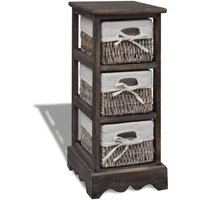 Maison Exclusive Korbregal Holz mit 3 Körben Braun Maison Exclusive Korbregal Holz mit 3 Körben Braun von TRIOMPHE