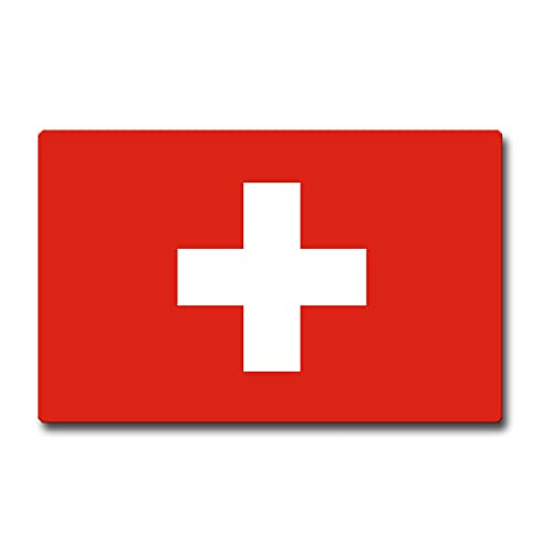 TRIOSK Kühlschrankmagnet stark Flagge Schweiz Magnet Länder Flaggen Geschenk Suisse Souvenir für Reiselustige Frauen Männer Weltenbummler von TRIOSK