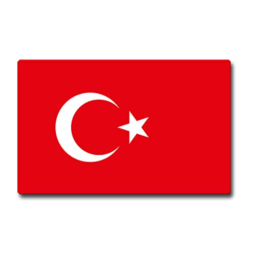 TRIOSK Kühlschrankmagnet stark Flagge Türkei Magnet Turkey Länder Flaggen Geschenk Souvenir für Reiselustige Frauen Männer Weltenbummler von TRIOSK