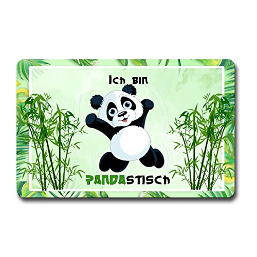 TRIOSK Kühlschrankmagnet stark Panda Magnet Sprüche lustig Pandabär mit Spruch Pandastisch Bären Geschenk Pandaliebe für Pandaliebhaber von TRIOSK