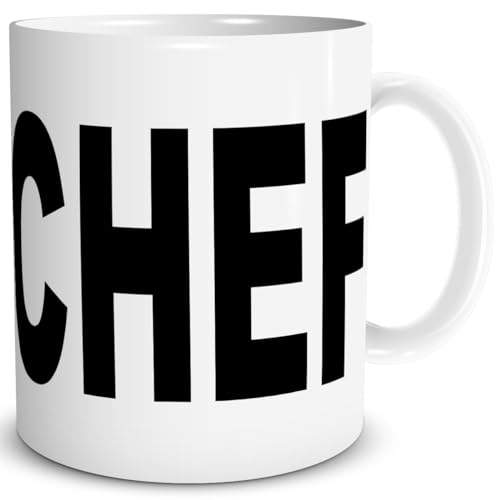 TRIOSK Tasse Chef mit Spruch Geschenk lustig für Arbeit Büro Männer Frauen Chefin Vorgesetzte Abteilungsleiter Boss Danke Abschied von TRIOSK