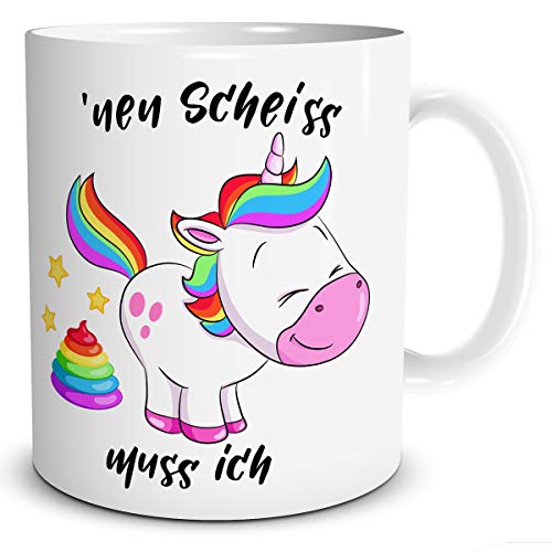 TRIOSK Tasse Einhorn mit Spruch lustig Muss Ich Geschenk Spaßtasse für Frauen Kinder Mädchen Einhornliebhaber Unicorn Regenbogen Rosa Bunt TRIOSK Tasse Einhorn mit Spruch lustig Muss Ich Geschenk Spaßtasse für Frauen Kinder Mädchen Einhornliebhaber Unicorn Regenbogen Rosa Bunt von TRIOSK