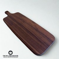 Tb® The Walnut Line | Schwarze Walnuss Schneidebrett Servierbrett Handgemacht Hackbrett Arbeitsbrett Massiv Design Robust Nachhaltig von TRIPLEBORDER