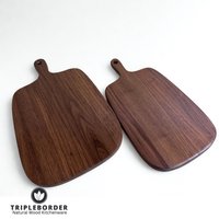 Tb®The Walnut Dualcraft | Schwarze Walnuss Schneidebrett Servierbrett Handgemacht Hackbrett Arbeitsbrett Massiv Design Robust Nachhaltig von TRIPLEBORDER