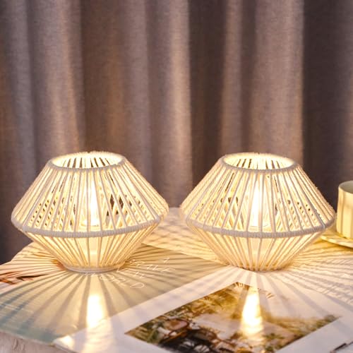 TRIROCKS Kabellose Tischlampe aus Metall, 2 Stück, Käfigform, batteriebetriebene Lampe mit Edison-Lichtern, Glühbirne für den Innen- und Außenbereich, perfekt für Weihnachtsgarten und Hochzeiten TRIROCKS Kabellose Tischlampe aus Metall, 2 Stück, Käfigform, batteriebetriebene Lampe mit Edison-Lichtern, Glühbirne für den Innen- und Außenbereich, perfekt für Weihnachtsgarten und Hochzeiten von TRIROCKS