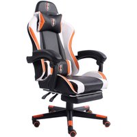 Trisens - Gaming Chair im Racing-Design mit flexiblen gepolsterten Armlehnen - ergonomischer pc Gaming Stuhl in Lederoptik - Gaming Schreibtischstuhl von TRISENS