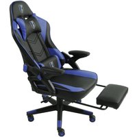 Gaming Stuhl im modernen Racing-Design mit ausziehbarer Fußstütze Gaming Chair mit verstellbaren Design Armlehnen ergonomischer Schreibtischstuhl mit Gaming Stuhl im modernen Racing-Design mit ausziehbarer Fußstütze Gaming Chair mit verstellbaren Design Armlehnen ergonomischer Schreibtischstuhl mit von TRISENS