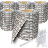 Sichtschutzstreifen inkl. 30 Befestigungsclips Sichtschutzstreifen Zaunblende 35 m Rolle 19 cm PVC Zaunfolie Windschutz Doppelstabmatten, 175m (5x Sichtschutzstreifen inkl. 30 Befestigungsclips Sichtschutzstreifen Zaunblende 35 m Rolle 19 cm PVC Zaunfolie Windschutz Doppelstabmatten, 175m (5x von TRISENS