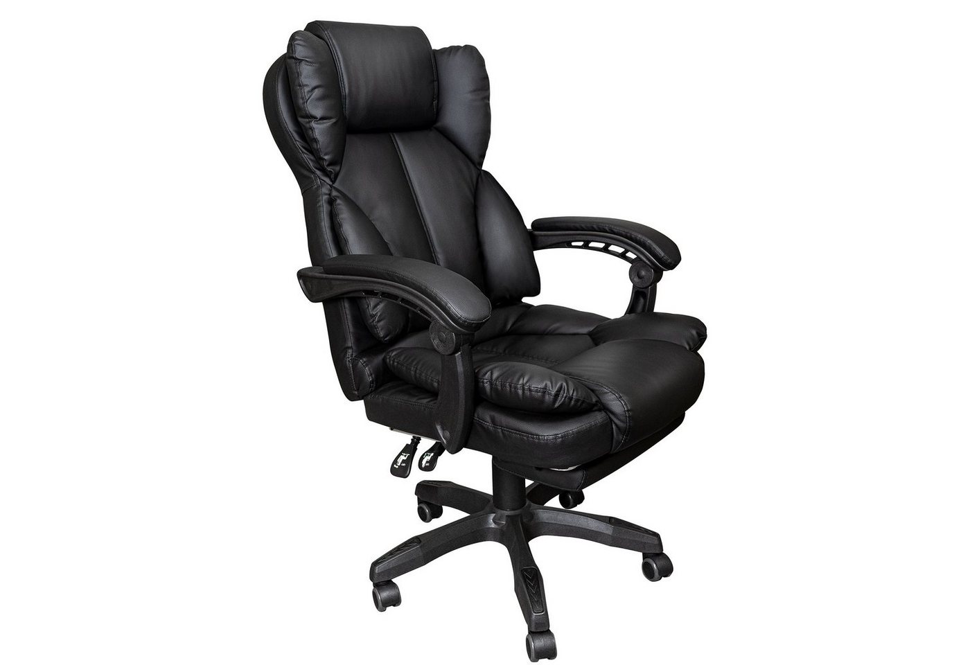 TRISENS Chefsessel Ares (einzeln), Bürostuhl mit flexiblen Armlehnen Home Office Chair in Stoff-Design von TRISENS