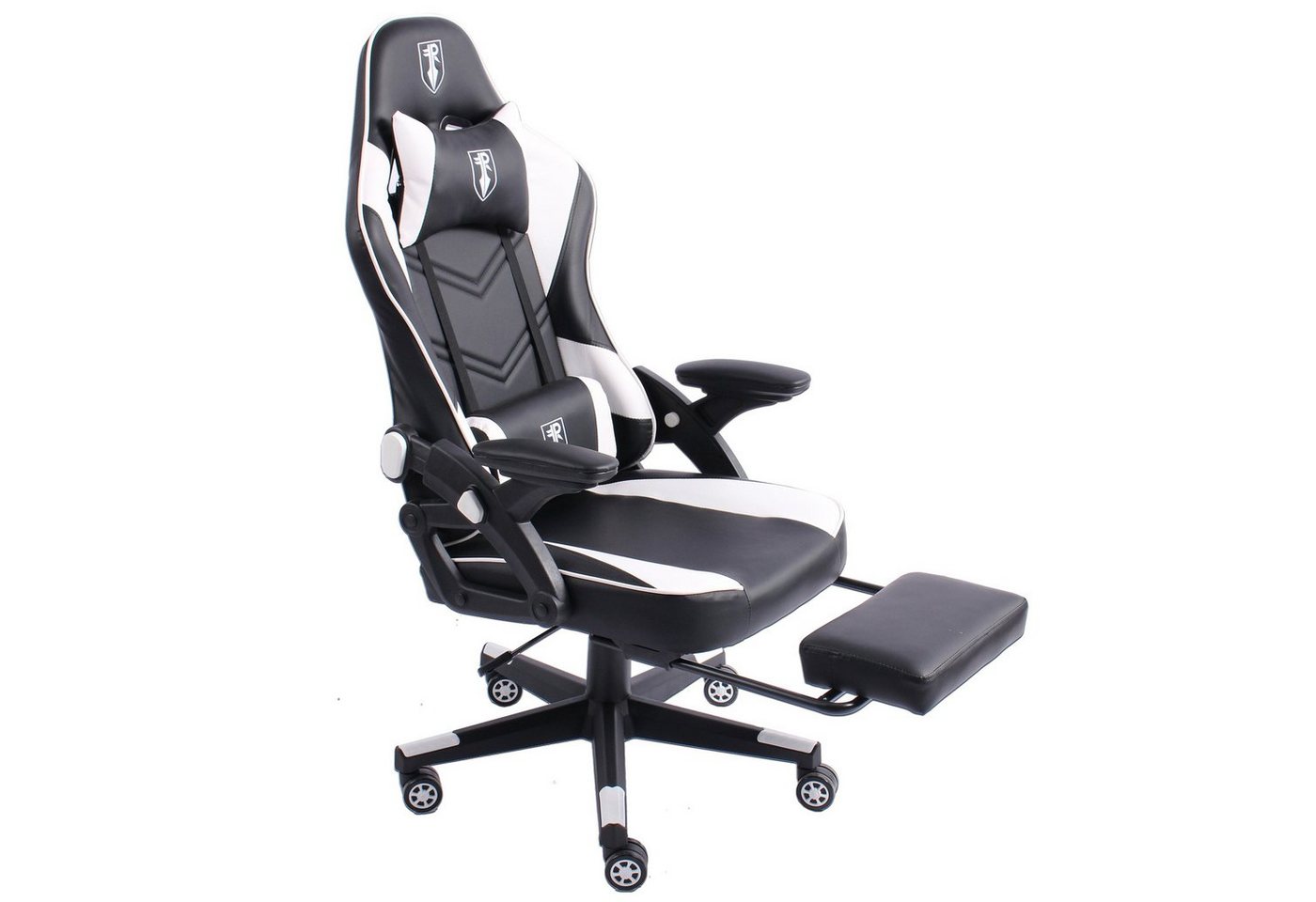 TRISENS Chefsessel Armando (1 Stück), Bürostuhl Gaming Chair Chefsessel PC-Stuhl Fußstütze Racing-Design von TRISENS