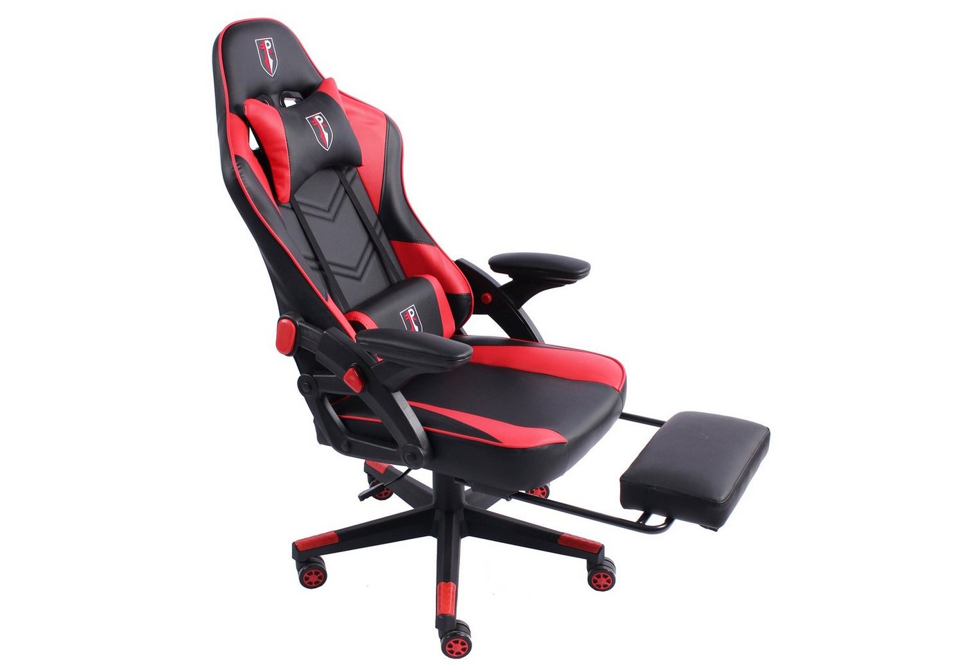 TRISENS Chefsessel Armando (1 Stück), Bürostuhl Gaming Chair Chefsessel PC-Stuhl Fußstütze Racing-Design von TRISENS