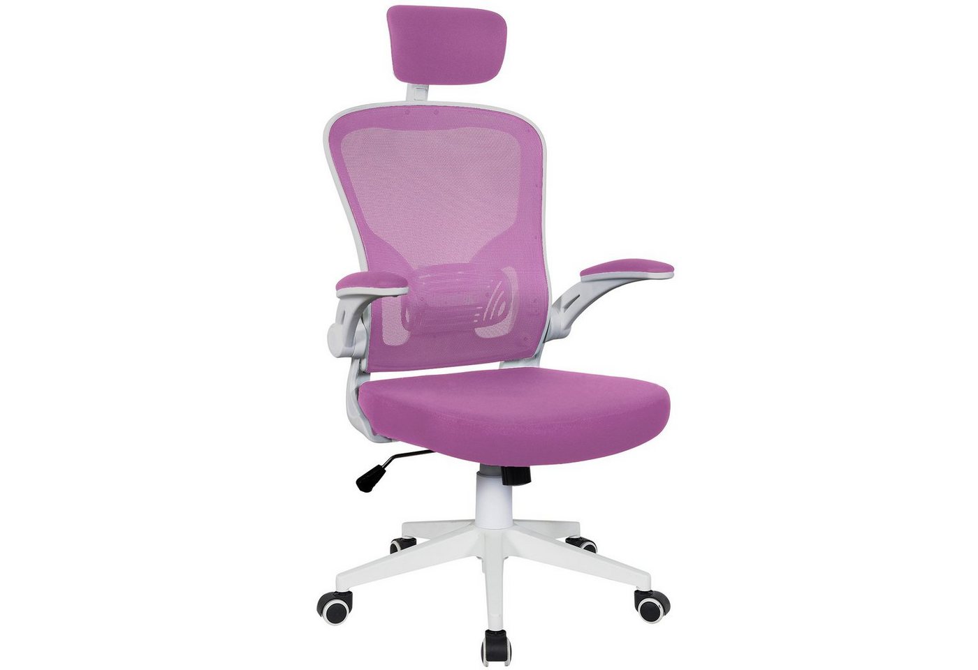 TRISENS Chefsessel Harry (1 Stück), Bürostuhl mit hochgeklappten Armlehnen Home Office Chair in Mesh-Optik von TRISENS