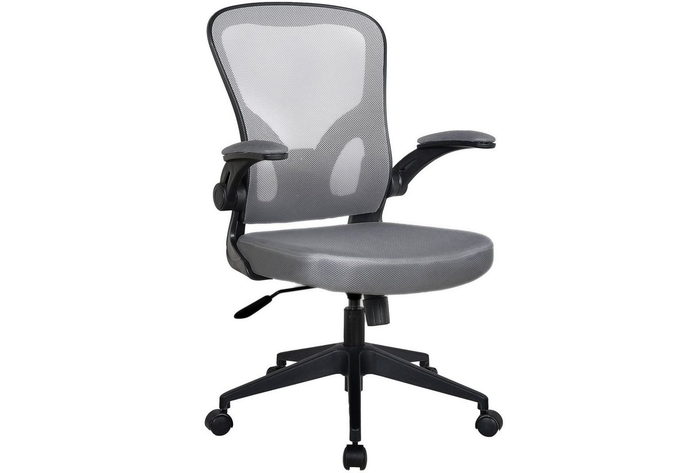 TRISENS Chefsessel Harry (1 Stück), Bürostuhl mit hochgeklappten Armlehnen Home Office Chair in Mesh-Optik von TRISENS