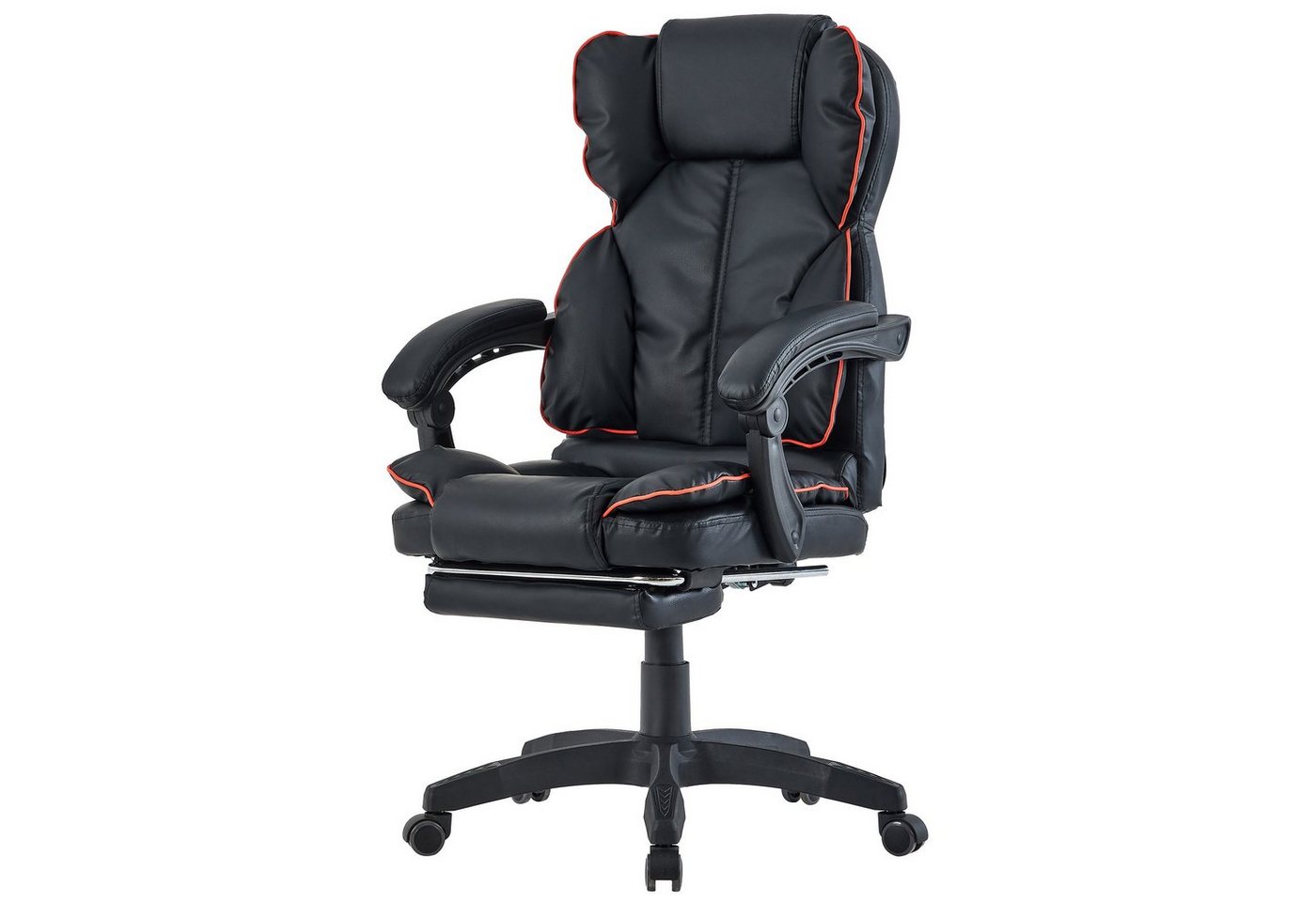 TRISENS Chefsessel Hector (1 Stück), Bürostuhl mit 3-Punkt-Armlehnen Home Office Chair im Lederoptik-Design von TRISENS