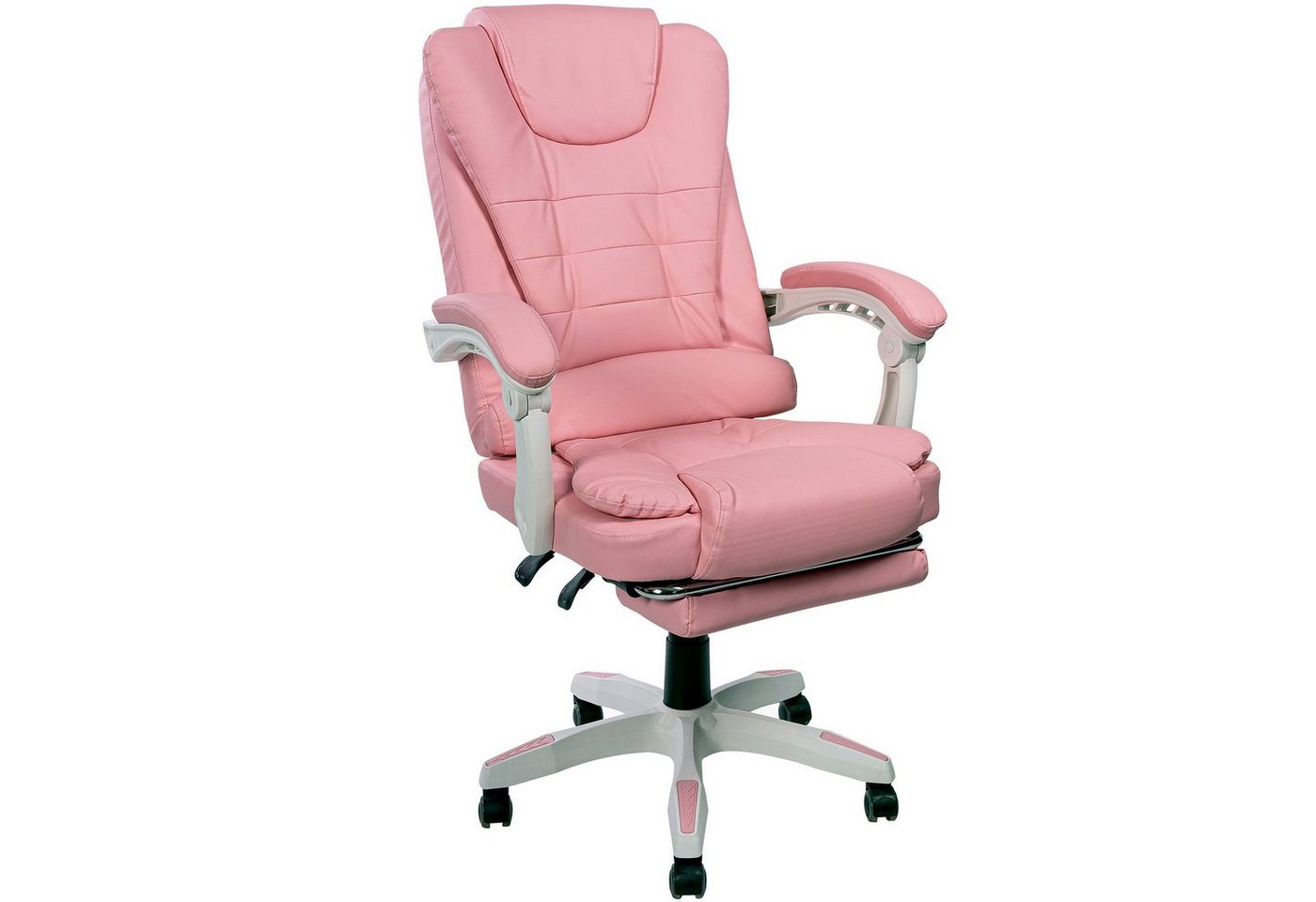 TRISENS Chefsessel Hector (1 Stück), Bürostuhl mit 3-Punkt-Armlehnen Home Office Chair im Lederoptik-Design von TRISENS