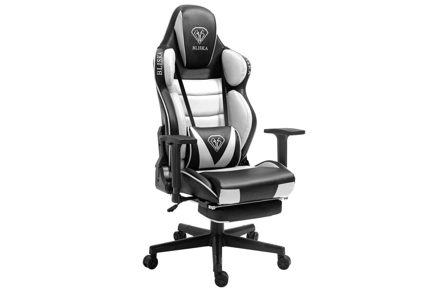 TRISENS Chefsessel Ikaros (1 Stück), Chair Racing Chefsessel mit Sportsitz und ergonomsichen 4D-Armlehnen Schreibtischstuhl Drehstuhl von TRISENS