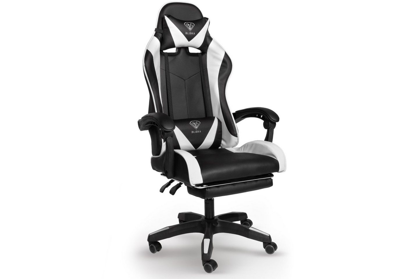 TRISENS Chefsessel Konrad (1 Stück), Gaming Stuhl mit Fußstütze Gaming Chair mit flexiblen Design-Armlehnen von TRISENS