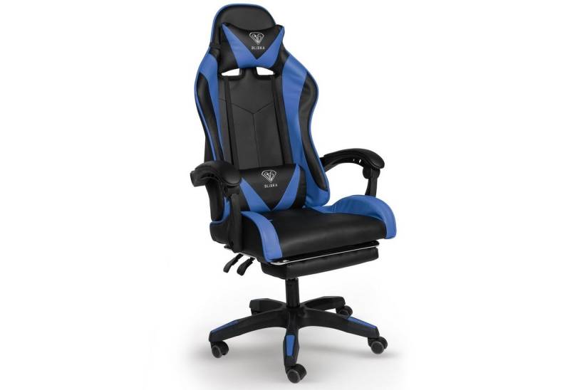 TRISENS Chefsessel Konrad (1 Stück), Gaming Stuhl mit Fußstütze Gaming Chair mit flexiblen Design-Armlehnen von TRISENS