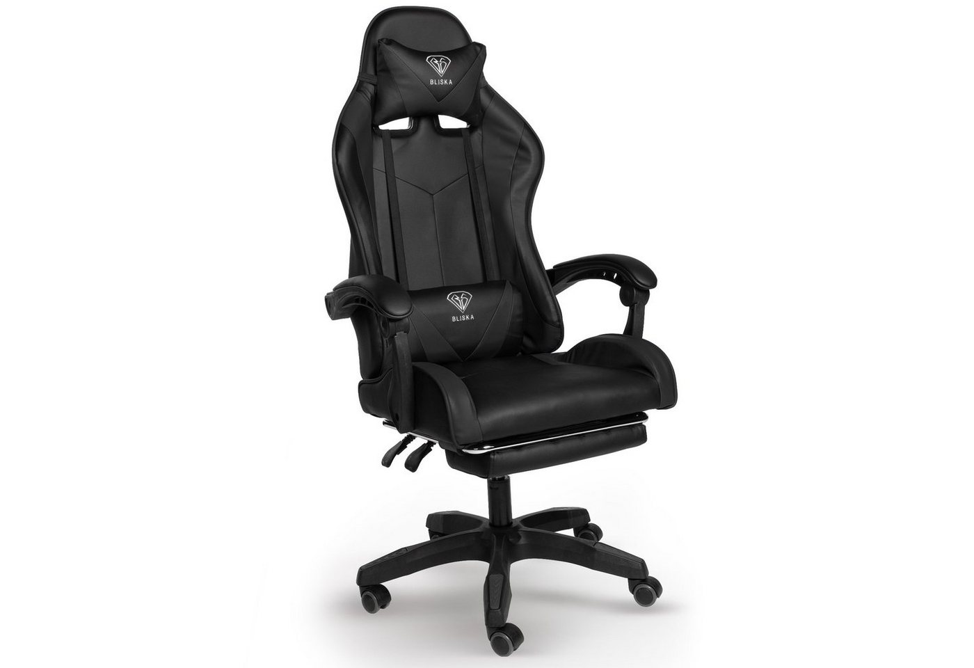 TRISENS Chefsessel Konrad (1 Stück), Gaming Stuhl mit Fußstütze Gaming Chair mit flexiblen Design-Armlehnen von TRISENS