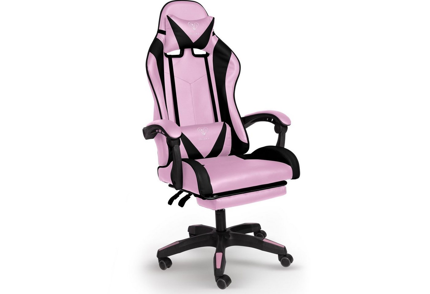 TRISENS Chefsessel Konrad (1 Stück), Gaming Stuhl mit Fußstütze Gaming Chair mit flexiblen Design-Armlehnen von TRISENS