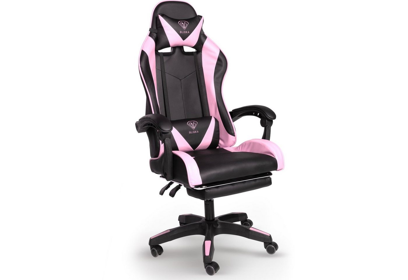 TRISENS Chefsessel Konrad (1 Stück), Gaming Stuhl mit Fußstütze Gaming Chair mit flexiblen Design-Armlehnen von TRISENS